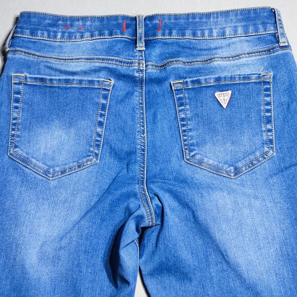 Guess Jeans high-waist skinny Tahiana fit women's size 29 denim blue stretch - Picture 4 of 16